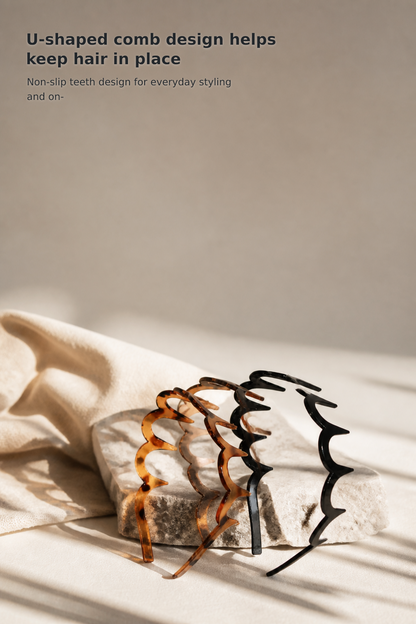 Women’s Zigzag Non-Slip Headbands, 2-Pack
